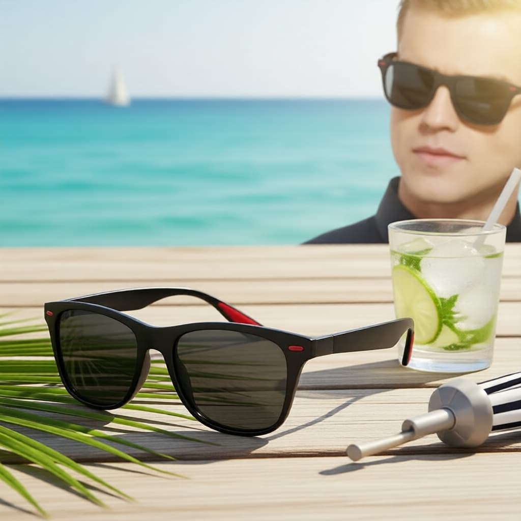 Óculos de Sol Aviador Clássicos Masculino - Proteção UV400 para Dirigir e Esportes