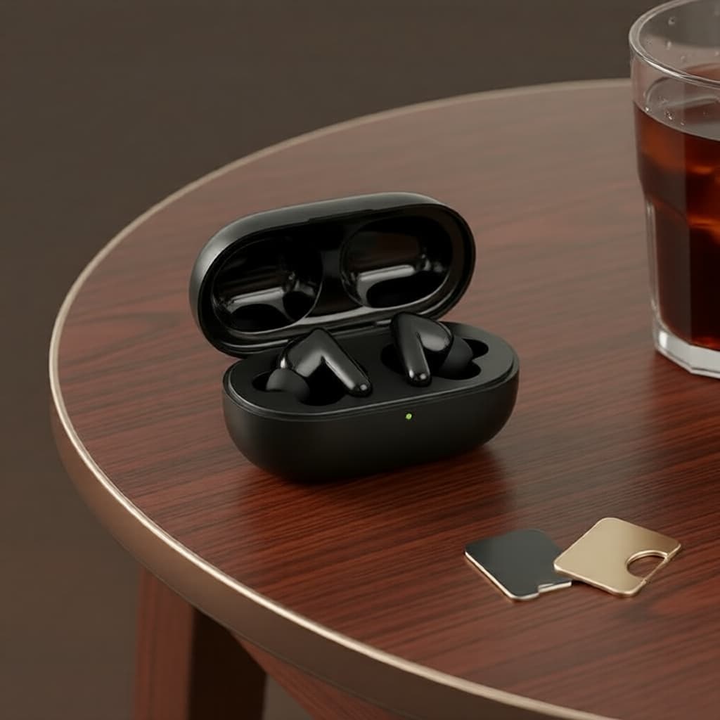 Fones de Ouvido Bluetooth 5.3, TWS Intra-Auriculares à Prova d’Água com Microfone, Estojo de Carregamento Elegante Ideal