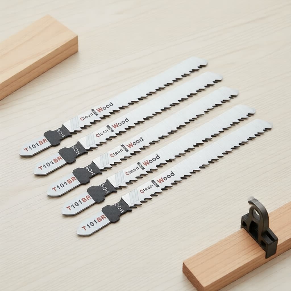 Conjunto de Lâminas de Serra Tico-Tico T101BR, 100mm Corte sem Lascas com Dentes Invertidos para Madeira, Compensado e