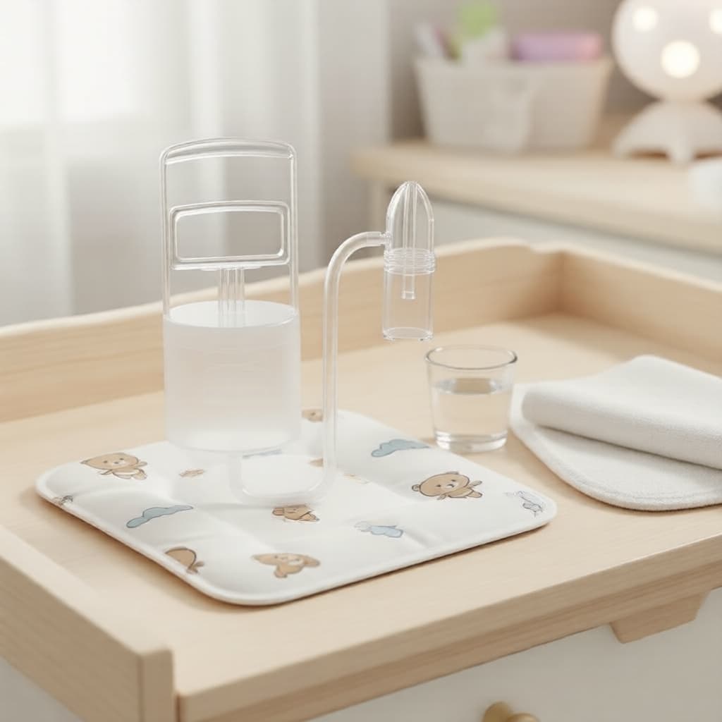 Dispositivo Manual de Aspiração Nasal para Bebê, Aspirador Nasal de Bomba Manual, Essenciais para Cuidados de Resfriados
