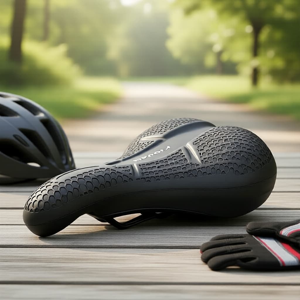 Capa de Selim de Bicicleta de Montanha 3D com Favo de Mel de Alta Elasticidade, Silicone Impermeável, Conforto