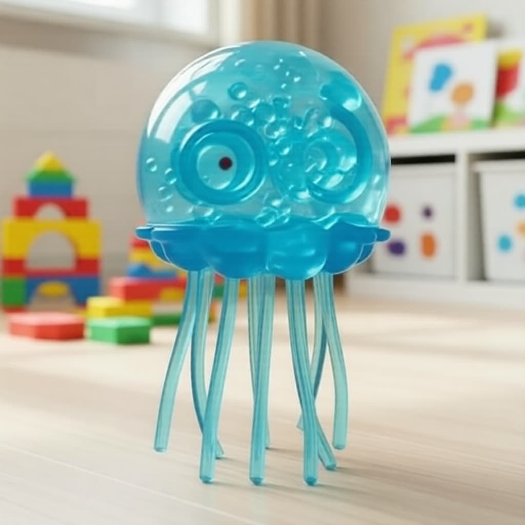 NeeDoh Jellyfish Cube Brinquedo de Apertar, Alívio de Estresse Macio para Crianças e Adultos – Edição de Inverno