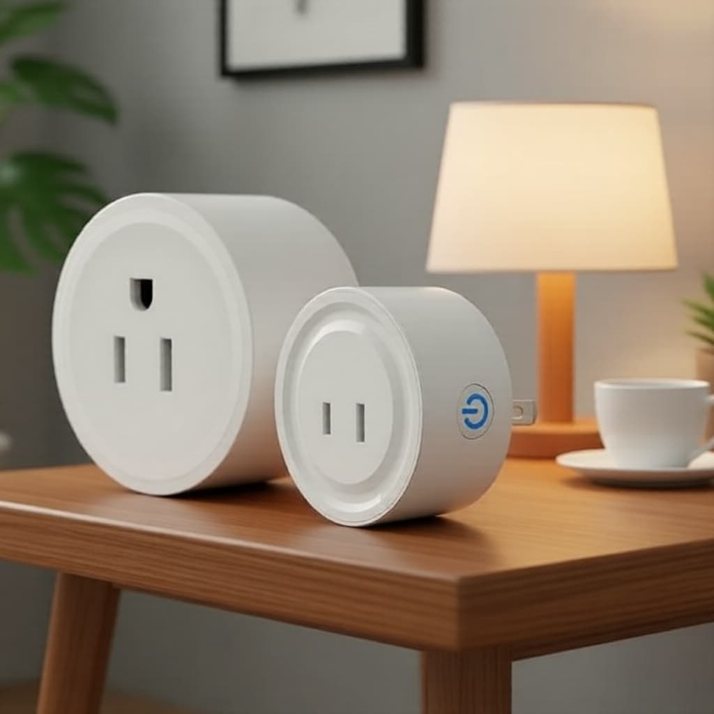 Tomada Inteligente Wi-Fi 2 Pinos Chata EUA 20A para Tuya, controle via app Smart Life com Alexa/Google Home