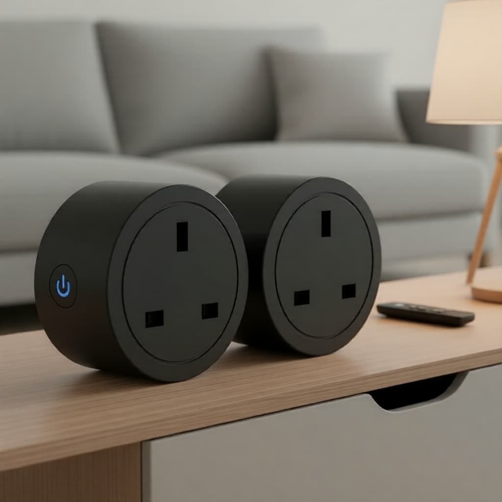 Plugue Inteligente do Reino Unido com Timer e Monitoramento de Energia, Tomada Tuya, Certificação de Segurança,
