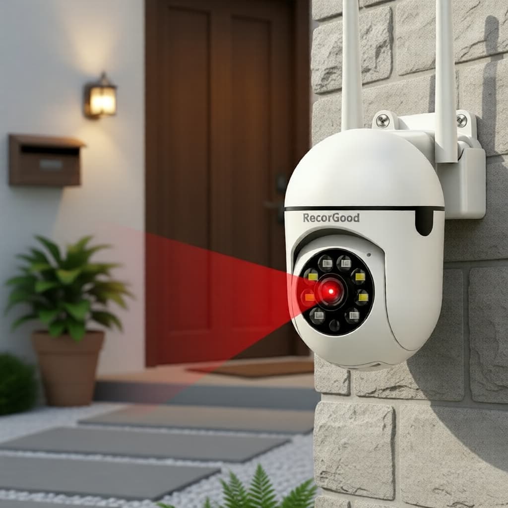 Câmera De Segurança CCTV Ptz Com Alerta De Movimento Visão Noturna Colorida De Conversa Bidirecional Para Garagem/Armazé