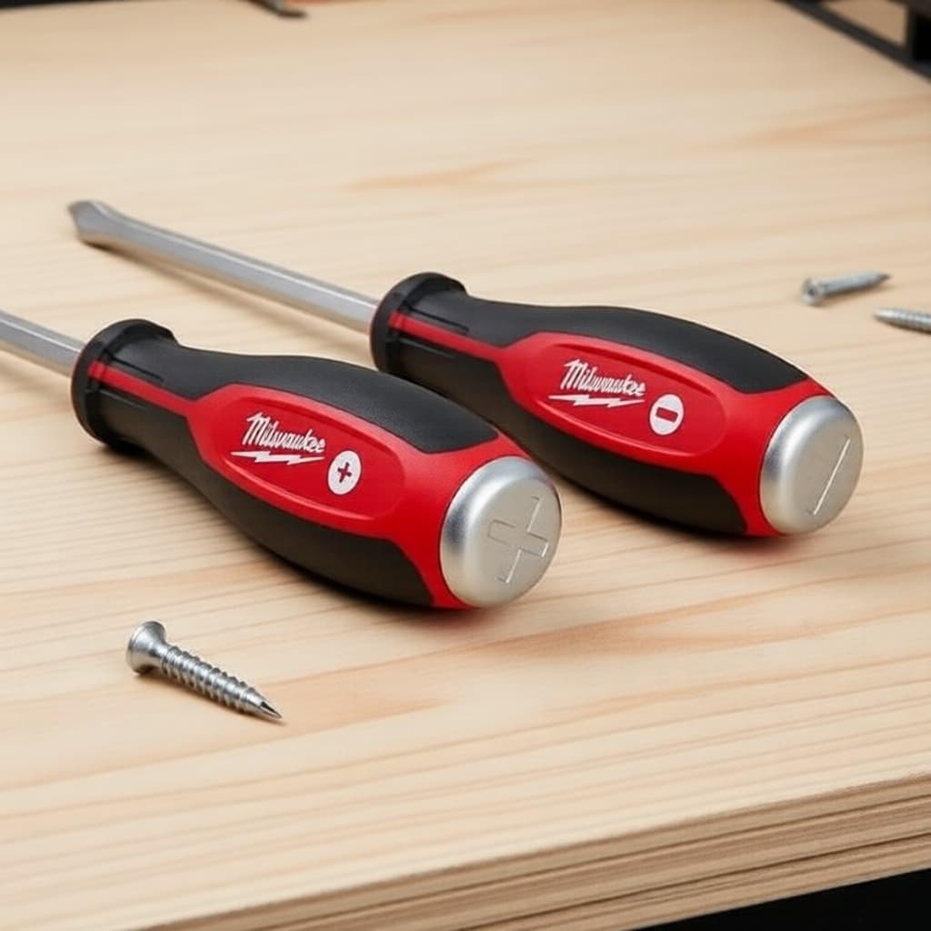 Conjunto de Chaves de Fenda Tri-Lobo Milwaukee 4932471872 2 Peças, Chaves de Impacto de Uso Pesado com Tampas de Impacto