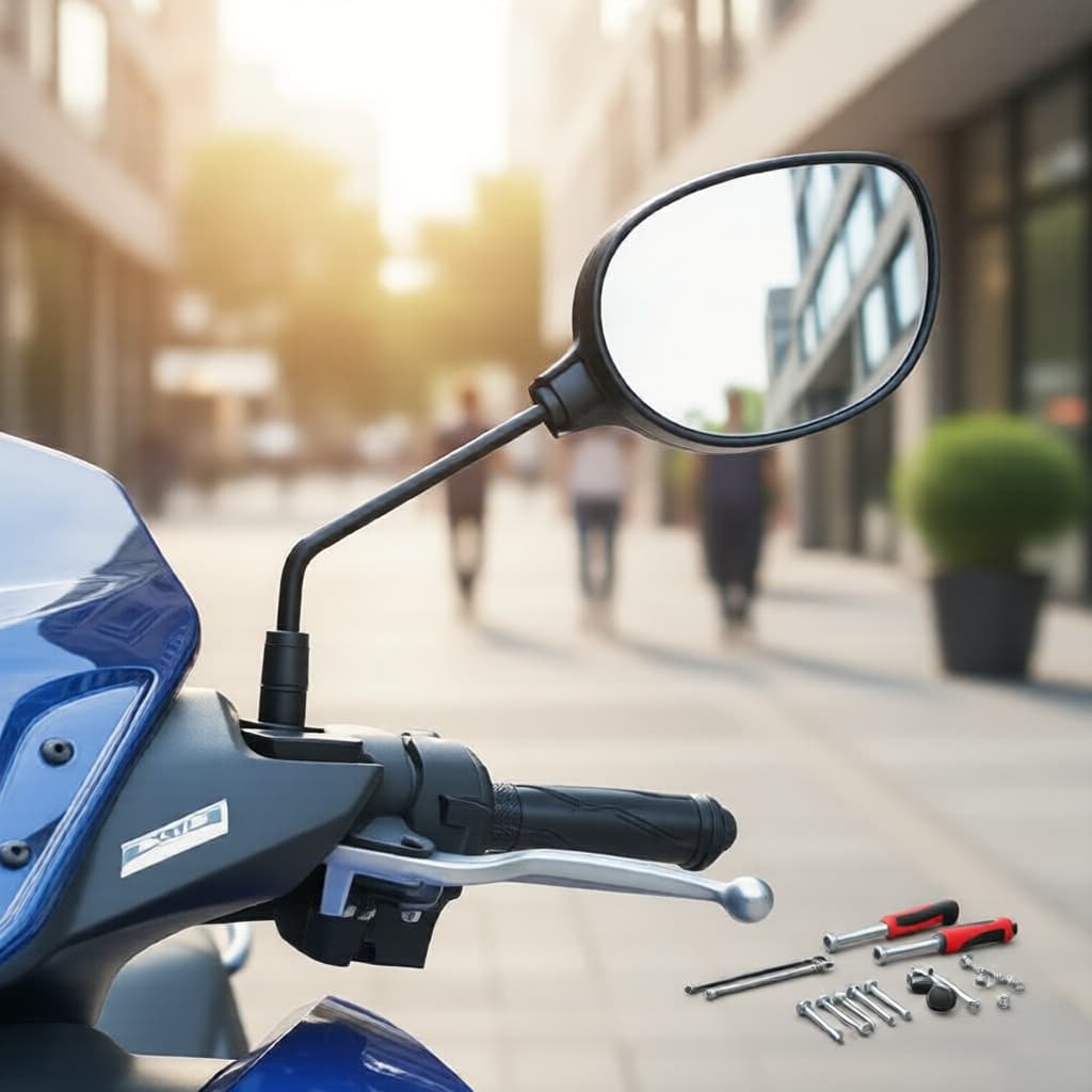 Espelho Retrovisor Dobrável Invisível SOKO 2025 para Motos, Compatível com V2 V3 V4