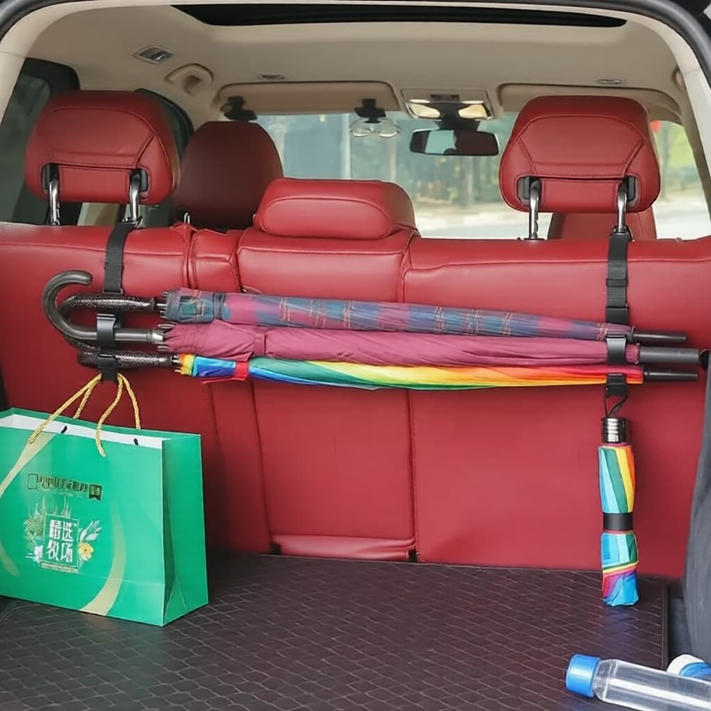 Lixeira de carro mini à prova de vazamentos com tampa, com seções organizadoras para automóveis e mesa