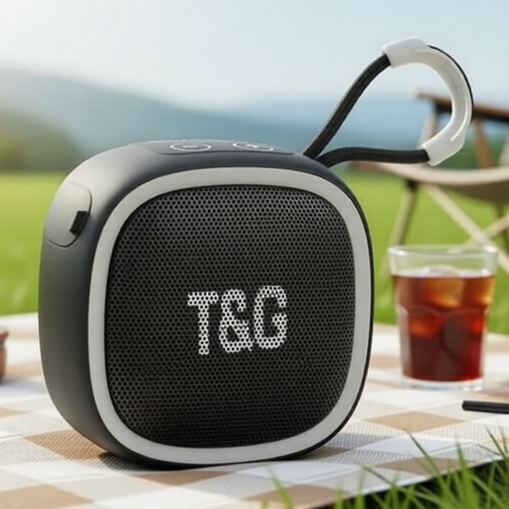 T&G TG659 Elite X: Caixa de som Bluetooth 5.3, à prova d’água IPX5, graves TWS, rádio FM, TF/USB