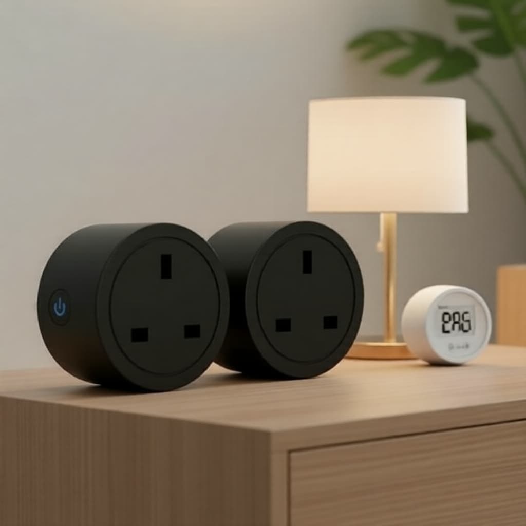 Tomada Inteligente do Reino Unido compatível com Alexa & Home – Medidor de energia e temporizador integrado, dispositivo