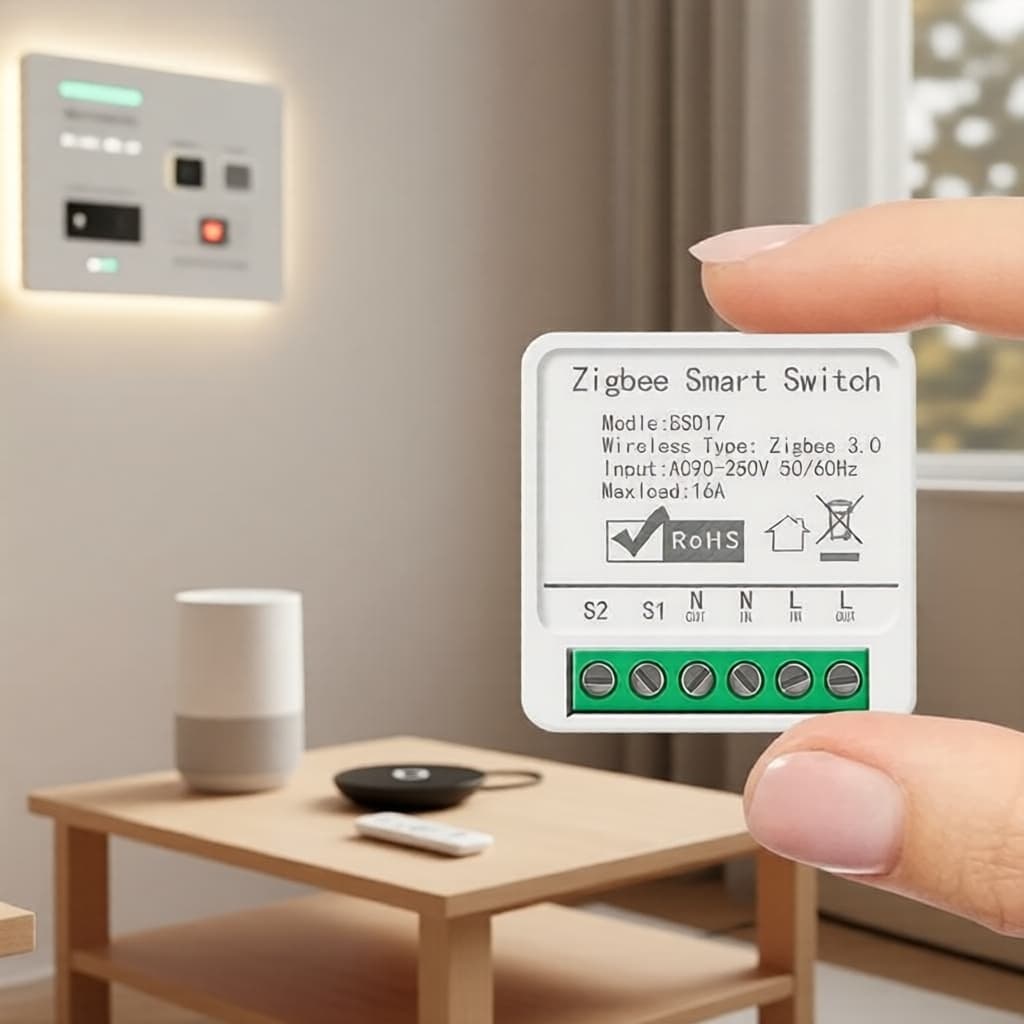 Módulo De Interruptor Inteligente Zigbee3.0-Controle Bidirecional 16a Funciona Com alexa google home
