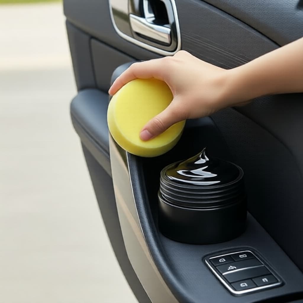 Creme Restaurador para Parachoques e Painel de Carro – Polimento de Plástico e Couro com Selante Protetor