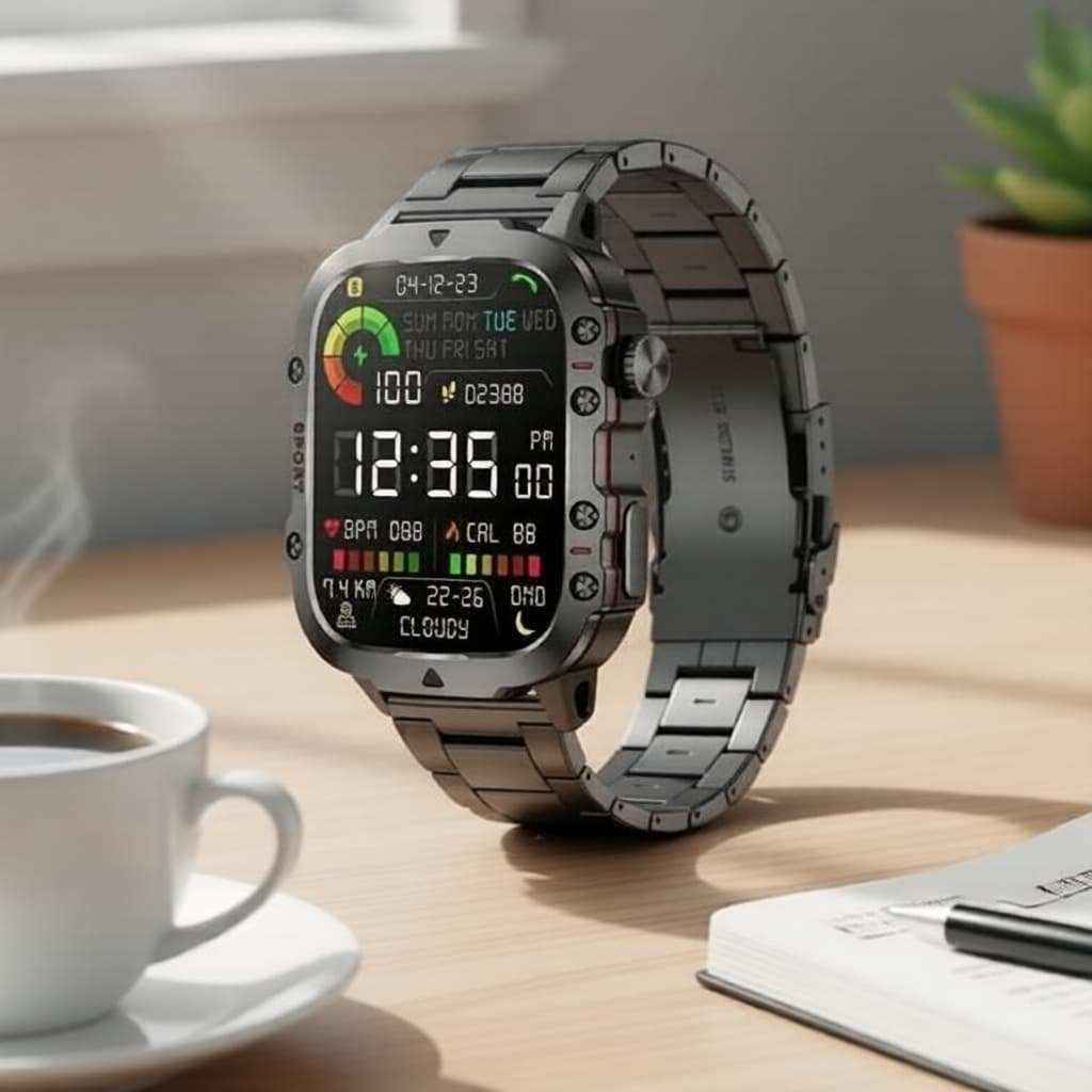 Q11 Smartwatch Masculino-Nova Chegada 2026 1.83 " Tela HD 3 Em 1 Característica Rastreador Saudável