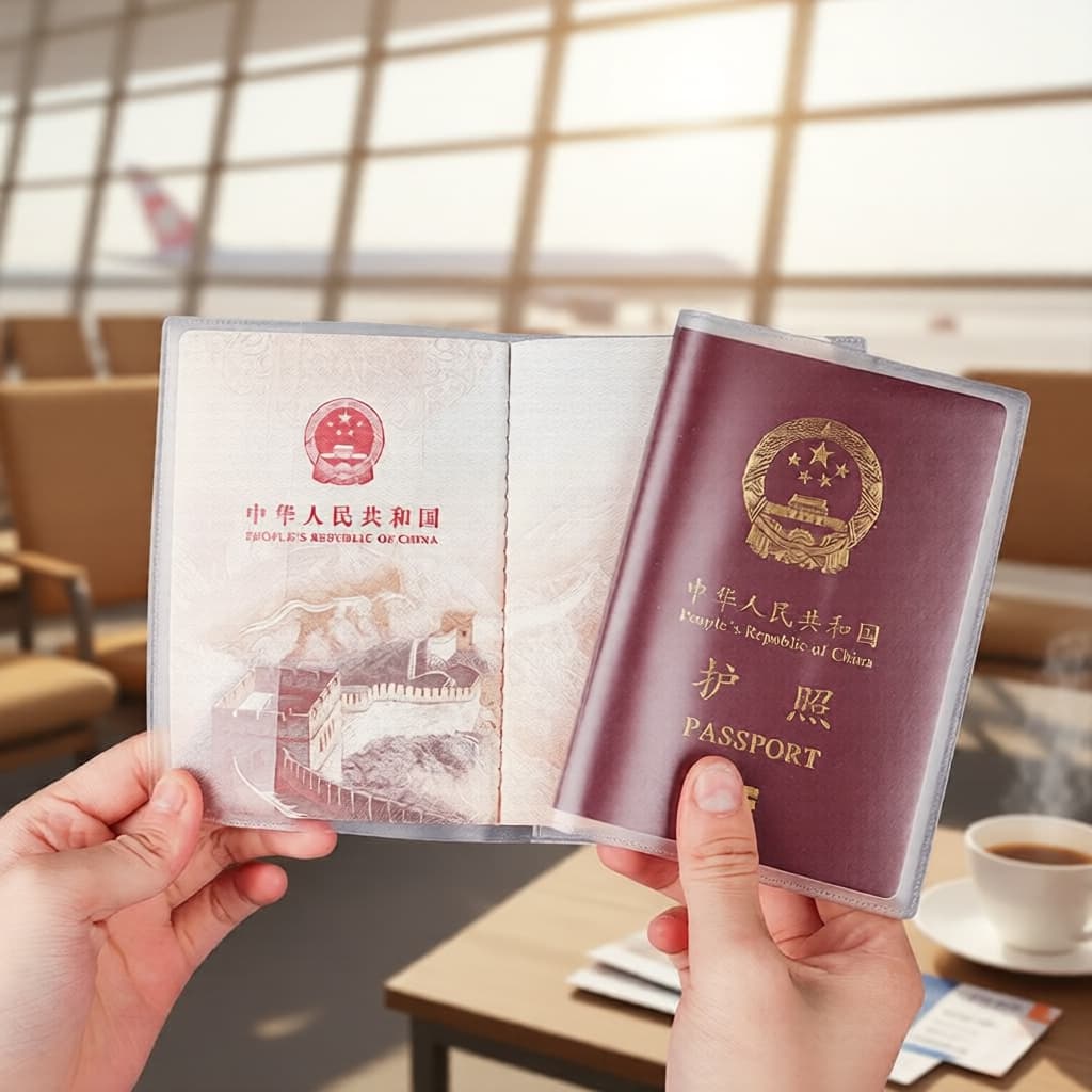 Capa Transparente para Passaporte e Documentos de Viagem, Porta-Documentos de Identidade e Capa Protetora para