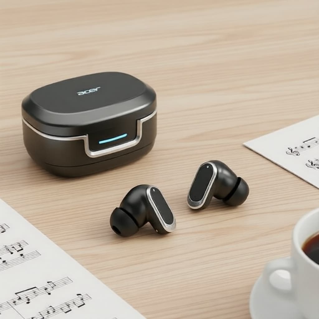 Acer OHR751 Fones de Ouvido Intra-auriculares, Tipo-C Sem Fio, Microfone Incluso, Bluetrum 5756C3, Conexão Estável até