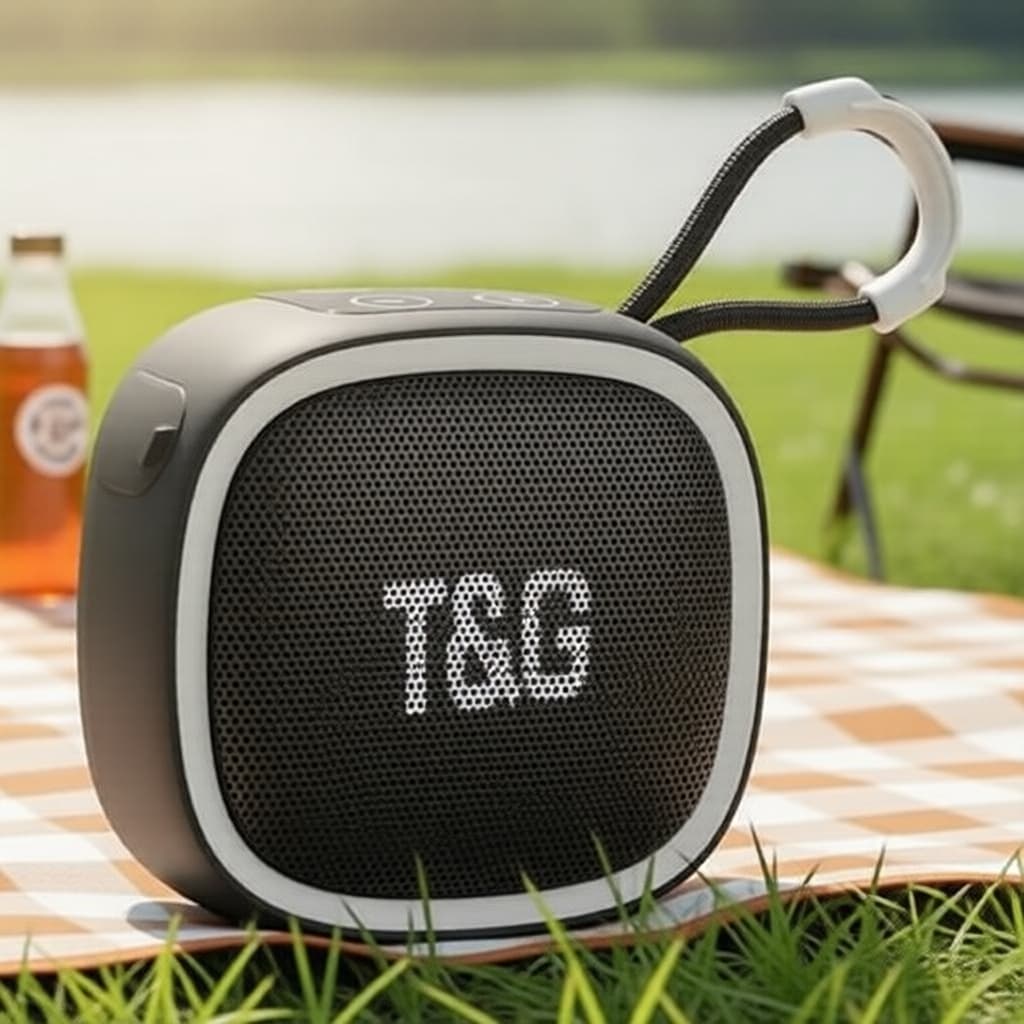 T&G TG659 Caixa de Som Bluetooth à Prova D'Água IPX5, Estéreo TWS, Rádio FM, TF/USB, 5.3, Elite X