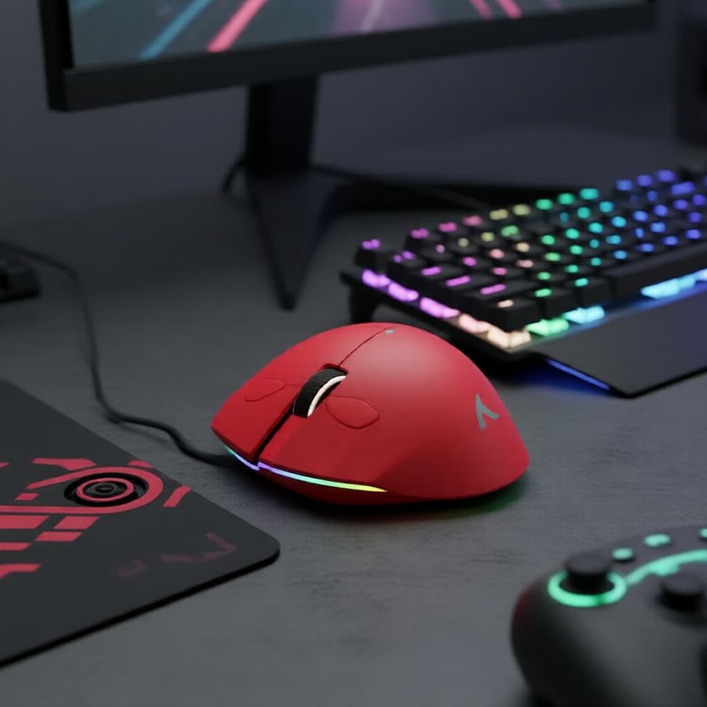 Attack Shark X11 59g 3-Modo PAW3311 Mouse Gamer RGB com Dock Magnético para Notebook Gamer