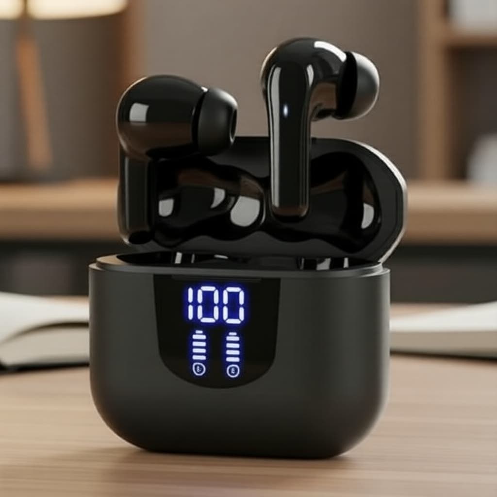 Fones de ouvido Bluetooth intra-auriculares K06, amplo campo sonoro, reforço ambiental agradável, à prova d’água e longa
