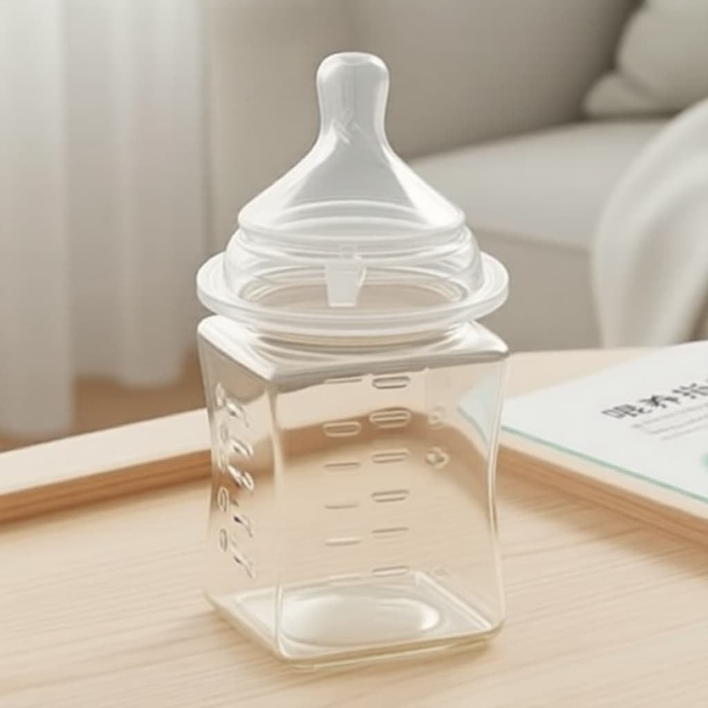 Tetinas de silicone para mamadeiras quadradas de grau alimentício, 5 peças de bicos de substituição para mamadeiras