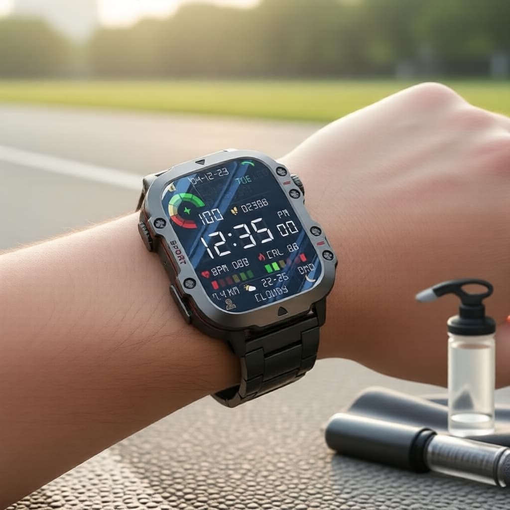 Relógio Inteligente 2026 Q11 com Chamadas Bluetooth, Relógio Esportivo e Monitor de Frequência Cardíaca