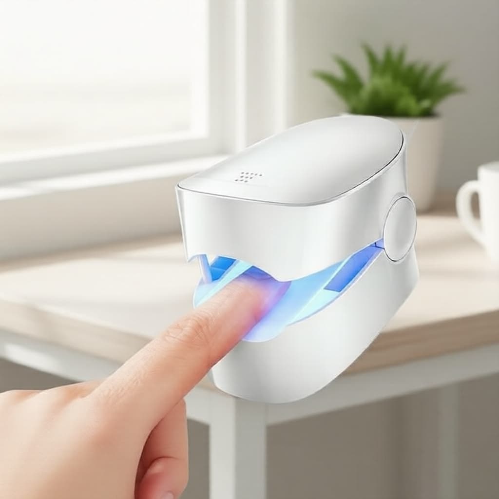 Monitor de glicose leve com tecnologia PP – recarregável por USB, suporte prolongado ao açúcar