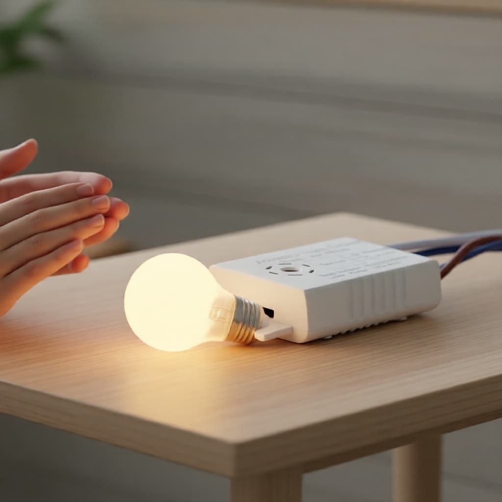 Módulo de Interruptor Inteligente Acionado por Som Sensor de Voz para Corredor Escada Closet Automação Residencial