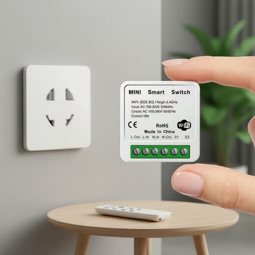 Para Tuya 16A WiFi Módulo De Interruptor Inteligente Controle 2 Vias Mini Disjuntor Vida Funciona Com Alexa Alice