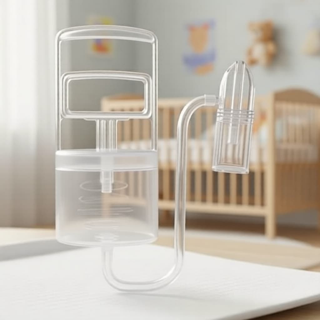 Aspirador Nasal Manual para Bebês, Bombinha de Sucção Nasal, Removedor de Muco Nasal Manual para Recém-nascidos,