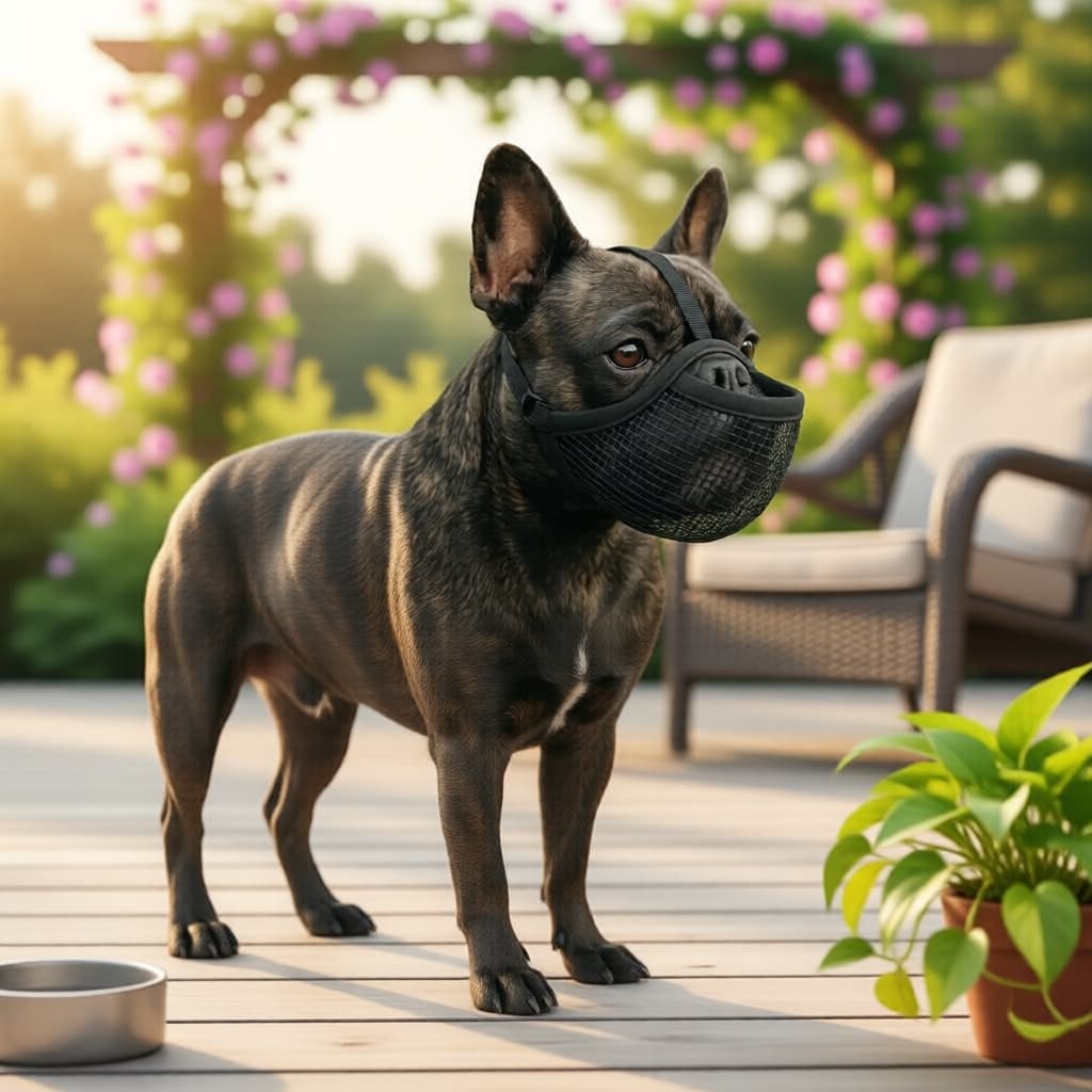 Focinheira Ajustável para Raças de Cara Chata: Focinheira de Malha Respirável para Cachorros – Evita Morder e Latir
