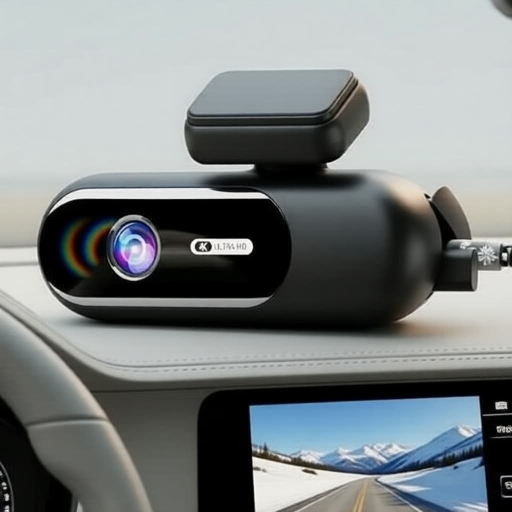 Câmera Veicular Dash Cam Frontal e Traseira 4K UHD com Visão Noturna e WiFi