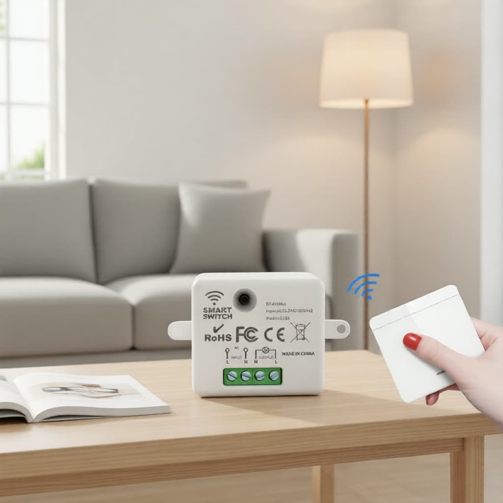 Interruptor Inteligente De Parede Sem Fio 2026 RF 433 Mhz Luz Controle 86 10A 110V 220V Receptor Para Lâmpada