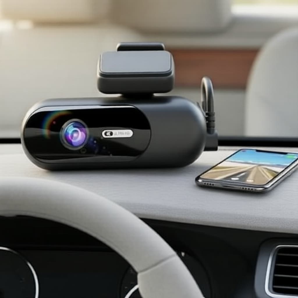 Câmera Veicular Dash Cam 4K UHD Frente e Traseira Visão Noturna WiFi