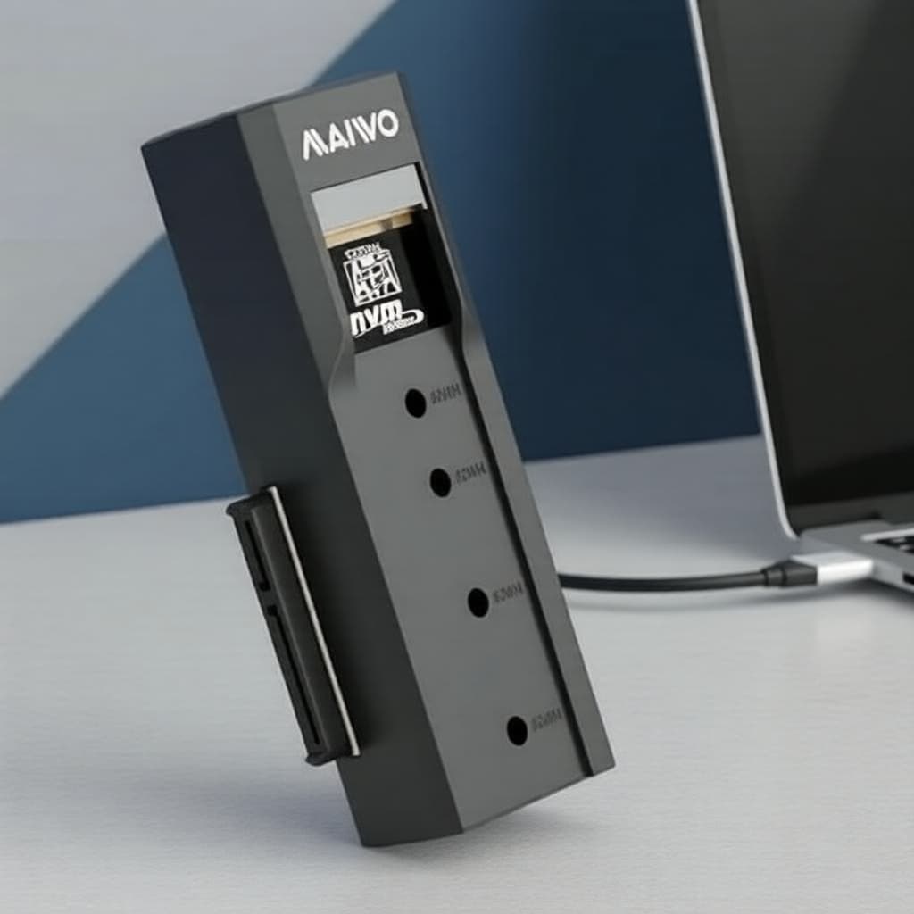 MAIWO Gabinete SSD M.2 NVMe/NGFF, USB-C 10Gbps, Estojo Externo 2.5/3.5 para PC/Laptop