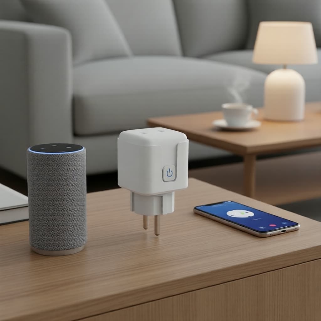 Tomada Inteligente Wi-Fi Tuya 16A 20A EU, Controle por Voz via Alexa & Google, RF 433MHz, Timer para Interruptor de Luz