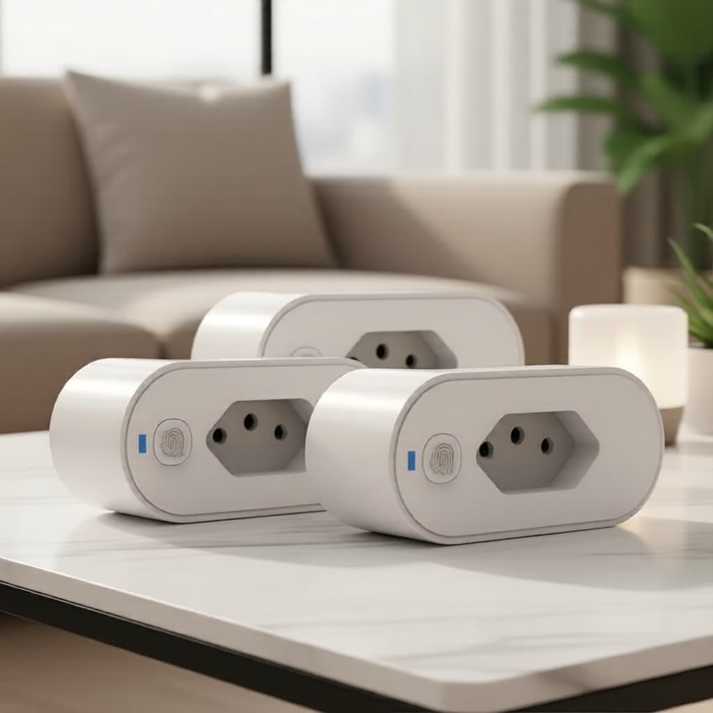 Tomada Inteligente Padrão Brasil 16A Para Tuya WiFi Adaptador Vida