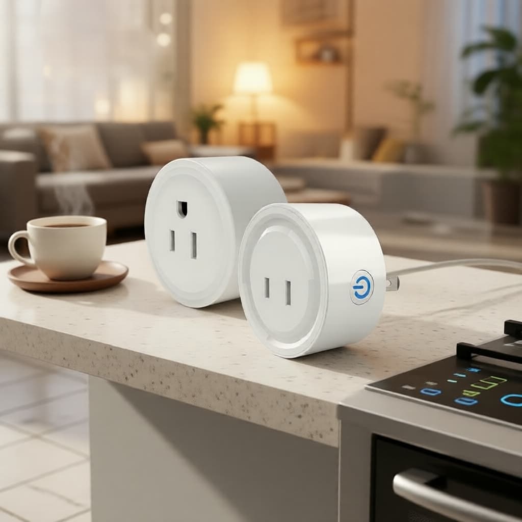 Tomada Inteligente WiFi 20A Tuya de 2 pinos, compatível com o aplicativo Smart Life e comandos de voz Alexa/Google Home