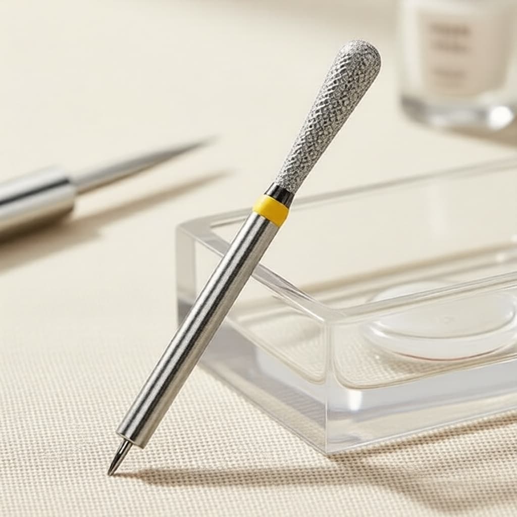 Cabeça de Lixa Diamantada para Unhas, Broca Elétrica para Manicure, Polimento de Cutículas e Limpeza, Ferramenta de Lixa