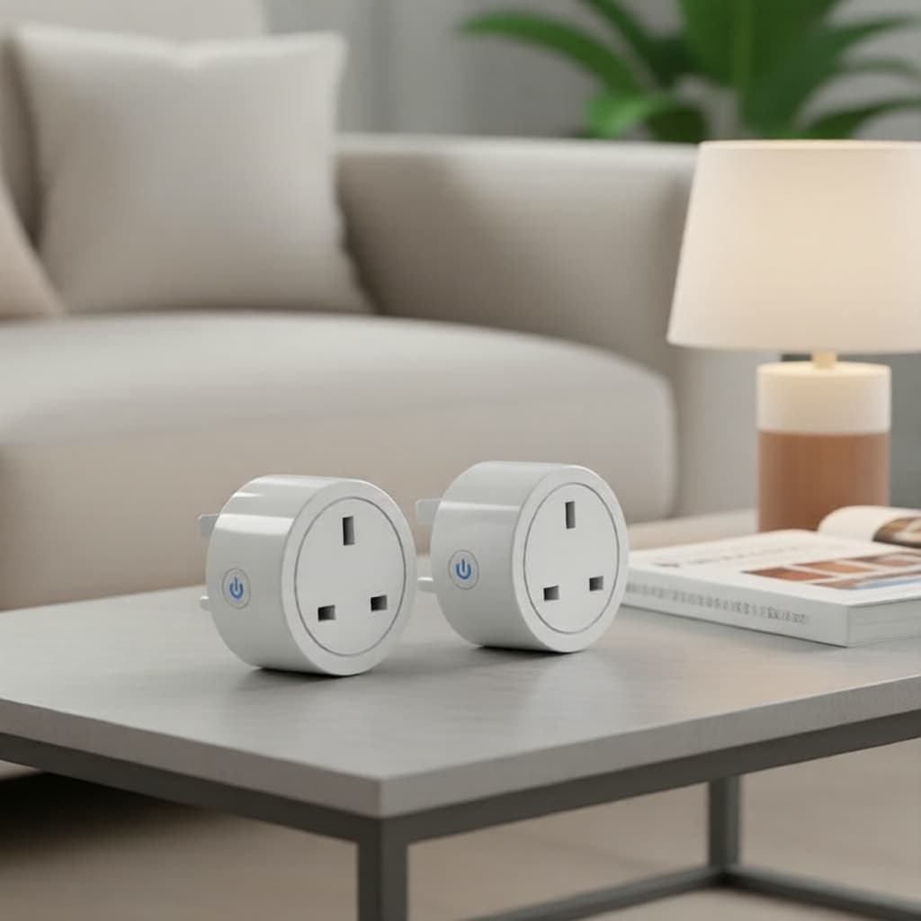 Adaptador Inteligente Wi-Fi de 3 Pinos para Tomada do Reino Unido, Tuya, Controle por Voz com Alexa, Monitoramento de