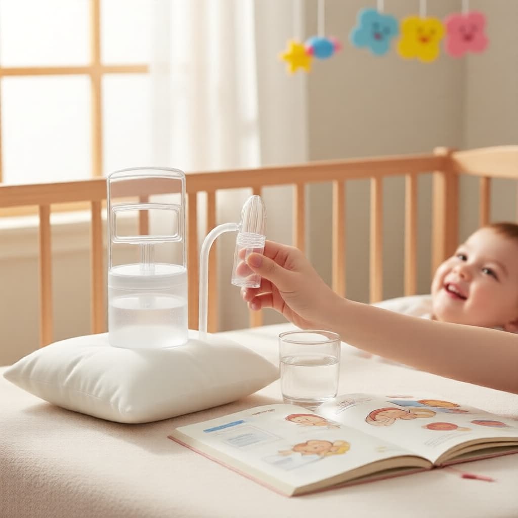 Aspirador nasal manual para bebês, limpador de nariz recém-nascido, sugador de muco para resfriados