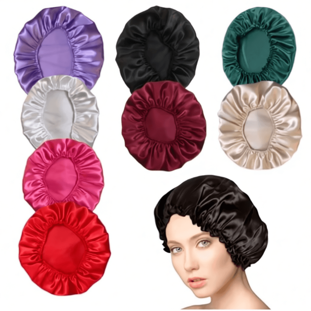 KIT 1/2/4/6 pcs Touca de Cetim Antifrizz Touca de Banho de Cetim