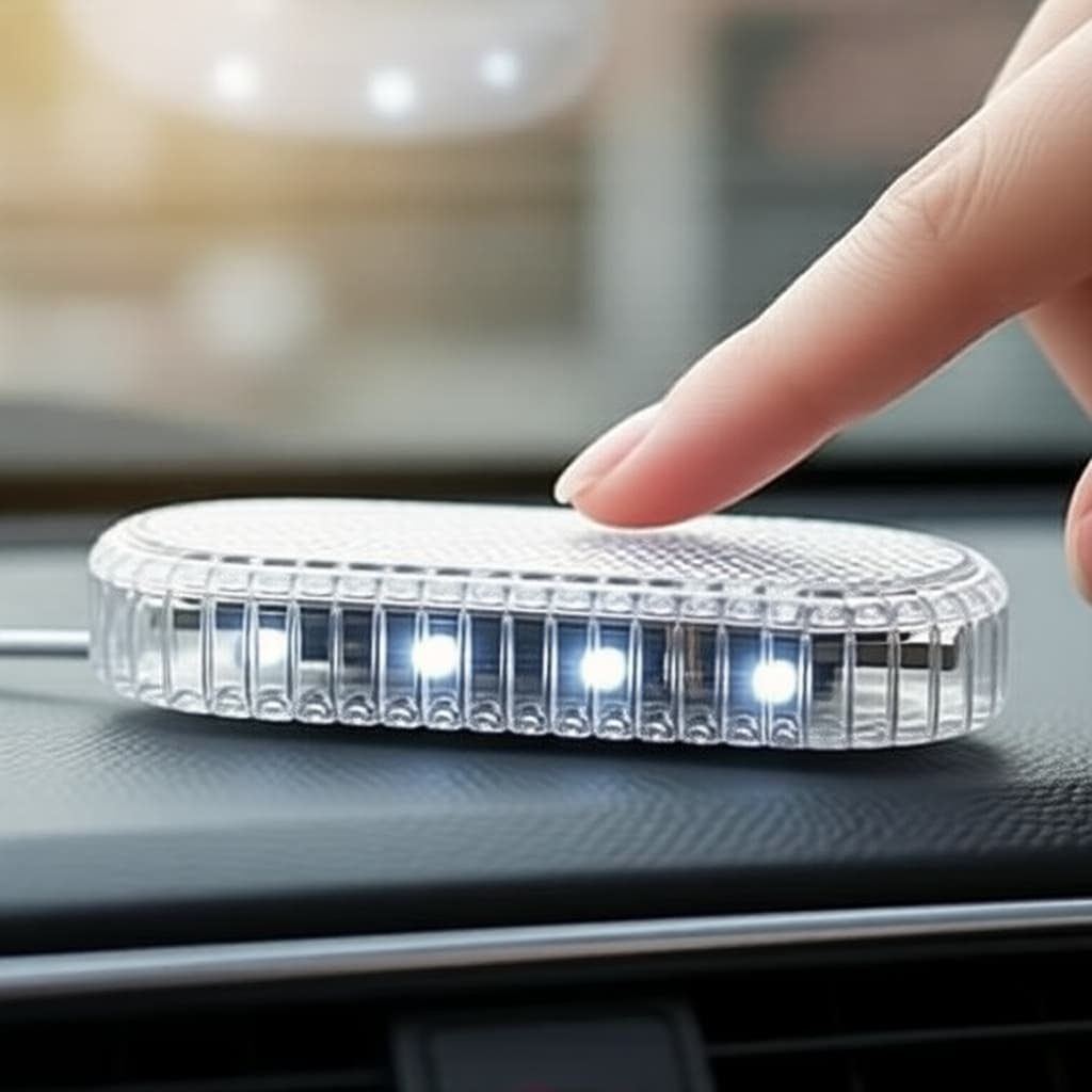 6 LED Recarregável com Toque, Luz Interna do Carro, Cúpula, Teto, Leitura, Porta-malas, Carregamento Direto USB, Mini