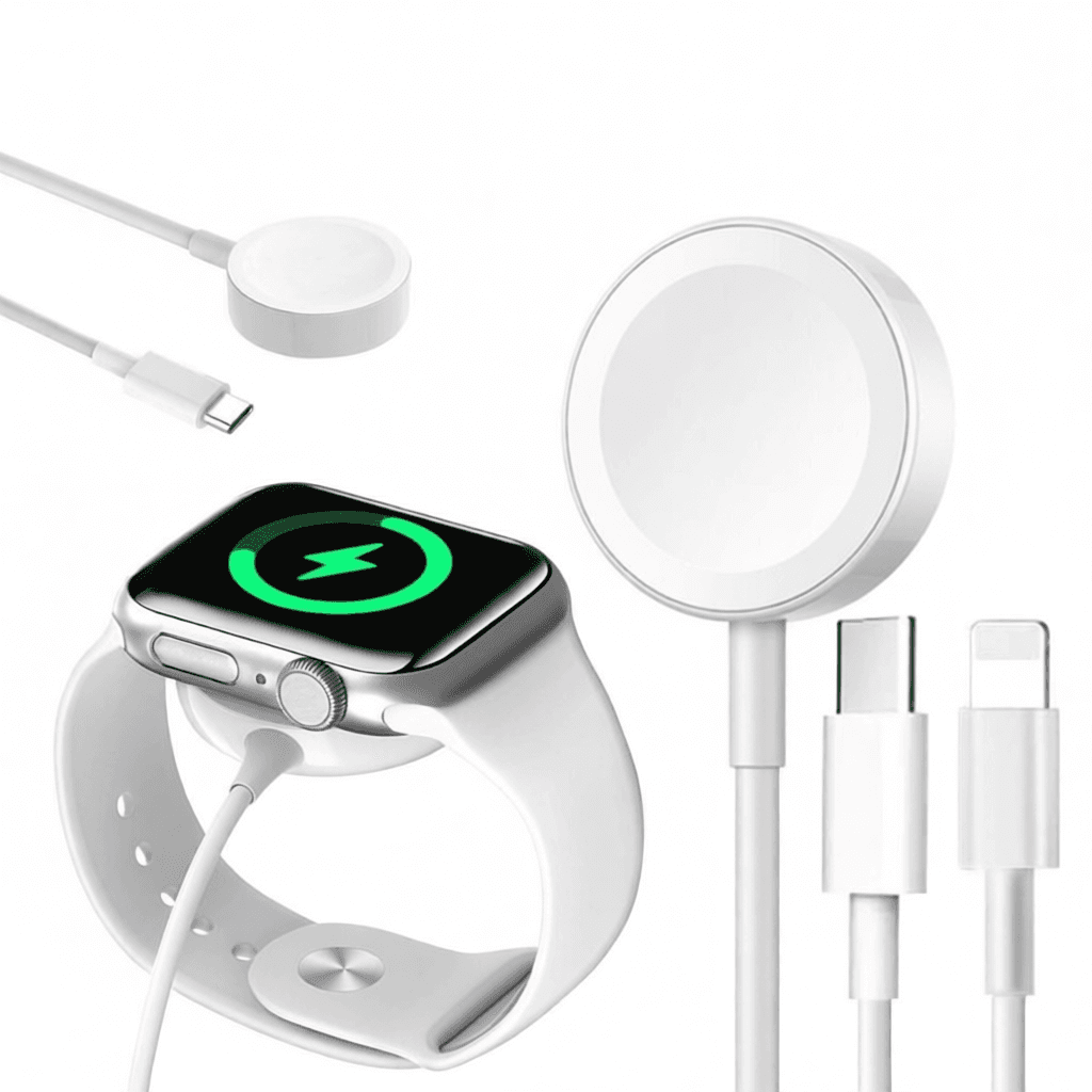 Carregador Relógio Magnético Por Indução USB/TIPO C Smartwatch Apple Watch