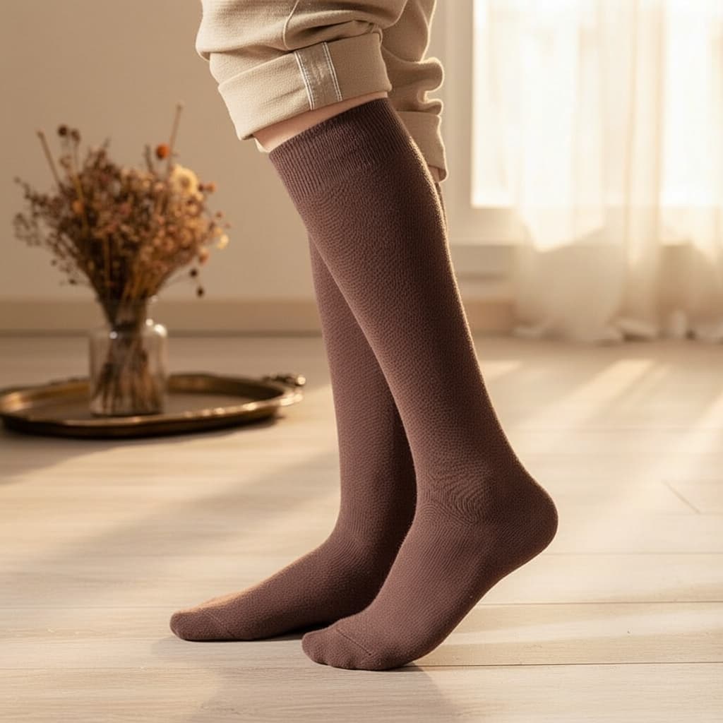 Meias de Vestido Masculino de Cano Longo 38cm, Perfeitas para Escritório e Eventos Formais, Meias Elegantes Até o