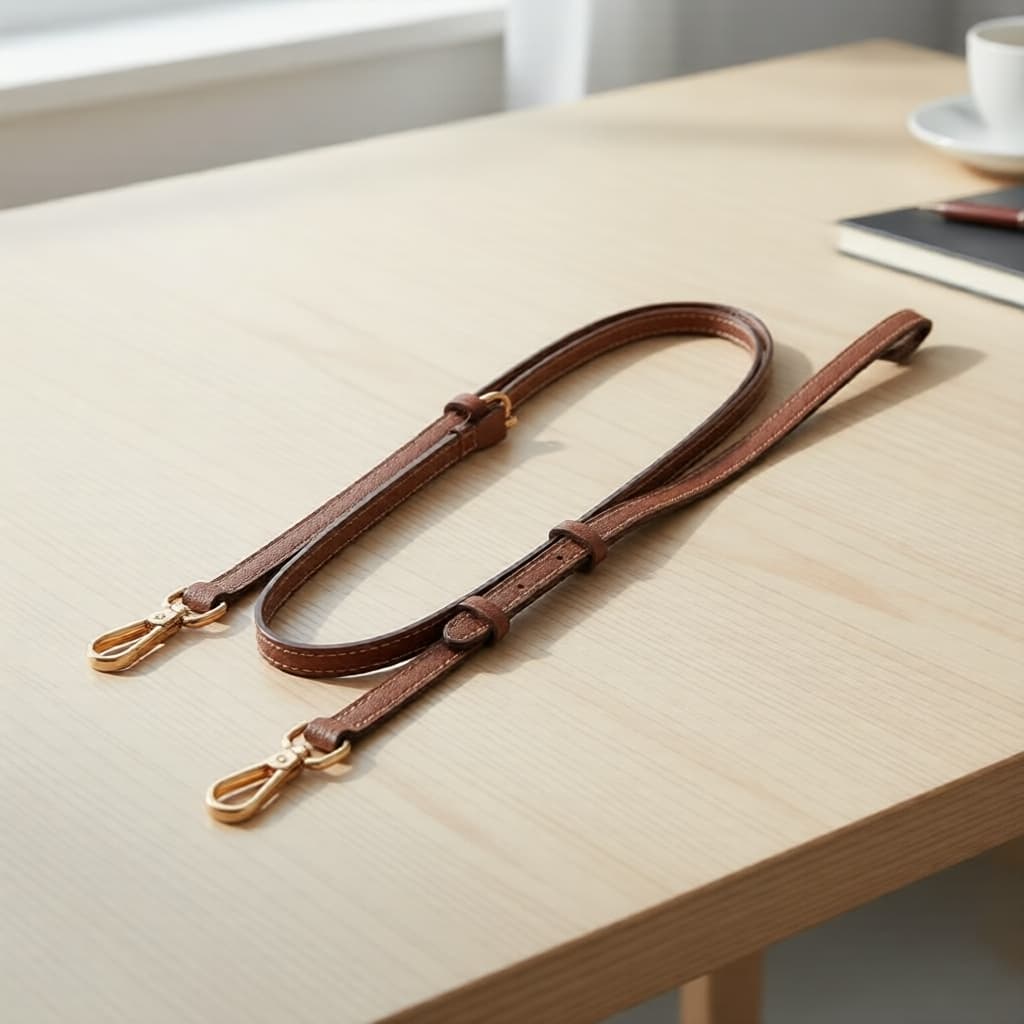 Alça tiracolo para bolsa mini Longchamp - Couro, sem necessidade de perfuração.