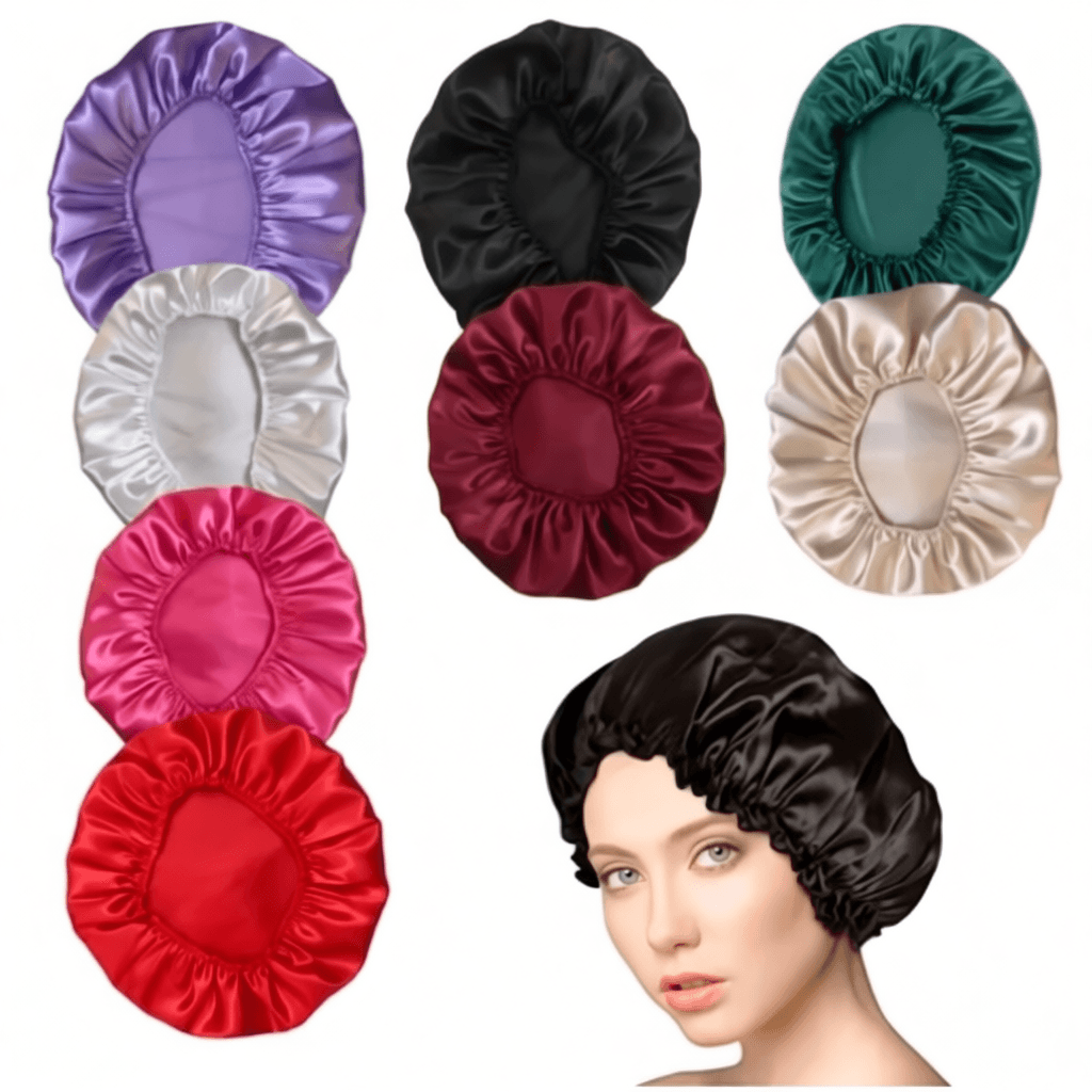 KIT 1/2/4/6 pcs Touca de Cetim Antifrizz Touca de Banho de Cetim-YOUYI