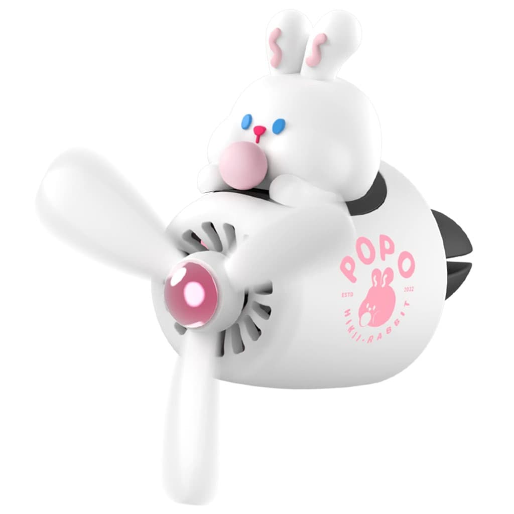 Purificadores De Ar Do Carro Bonito Dos Desenhos Animados Coelho Piloto Difusores Com Hélice Rotativa Criativo Perfume F