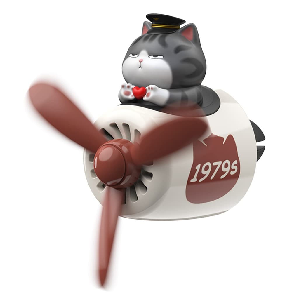 Ambientador De Carro Piloto De Gato Fofo-Fragrância Criativa De Clipe De Ventilação De Ar Para , Perfume Natural De Long