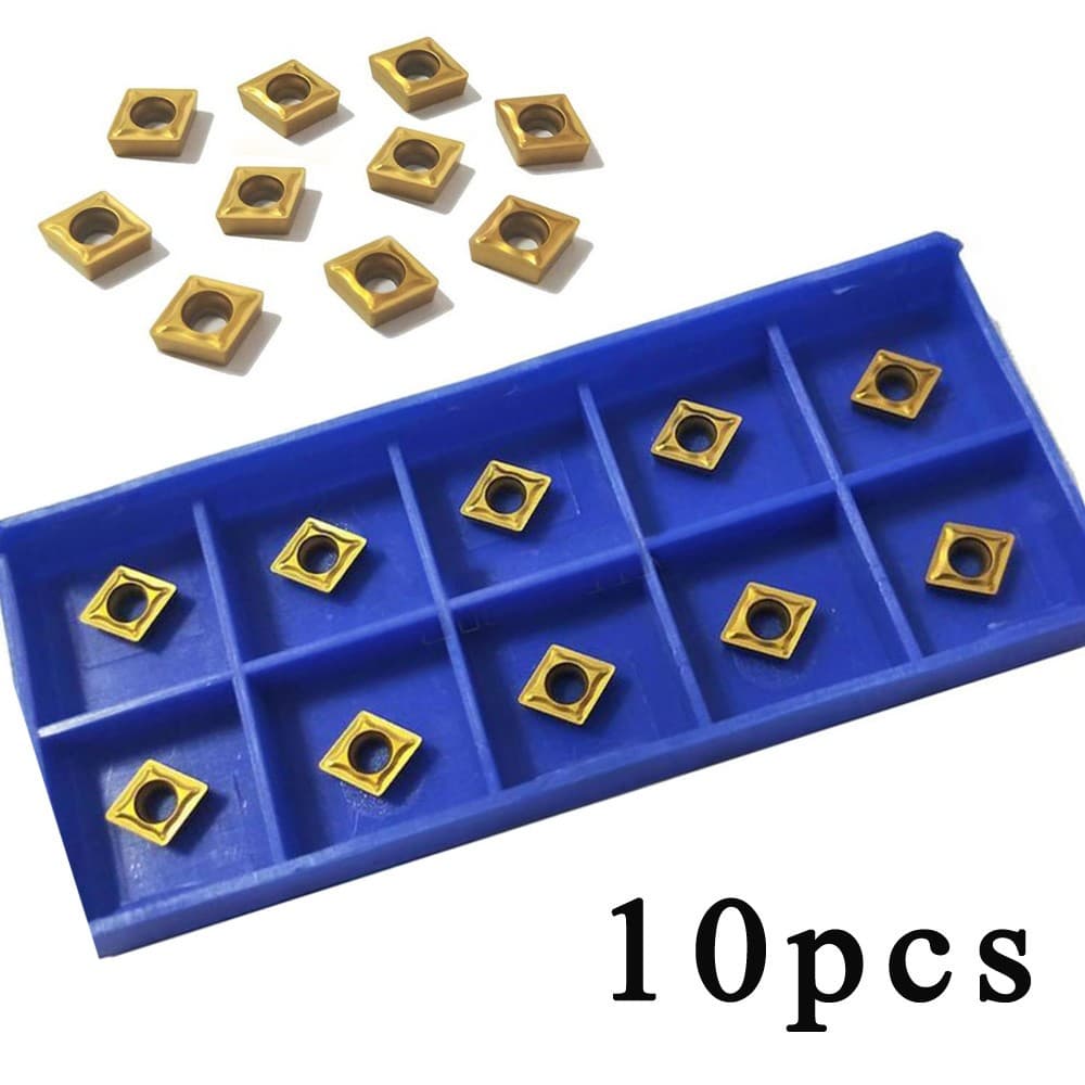 10pcs CCMT060204-HM YBC251 Torno CNC Inserções De Carboneto Inserção Para Ferramenta De Torneamento