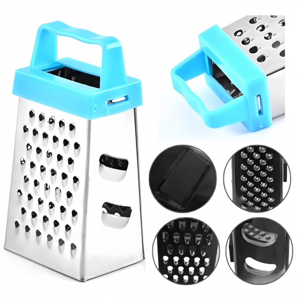 Raspador De Aço Inoxidável E Plástico Em Miniatura De 4 Peças-Ideal Para Cozinha