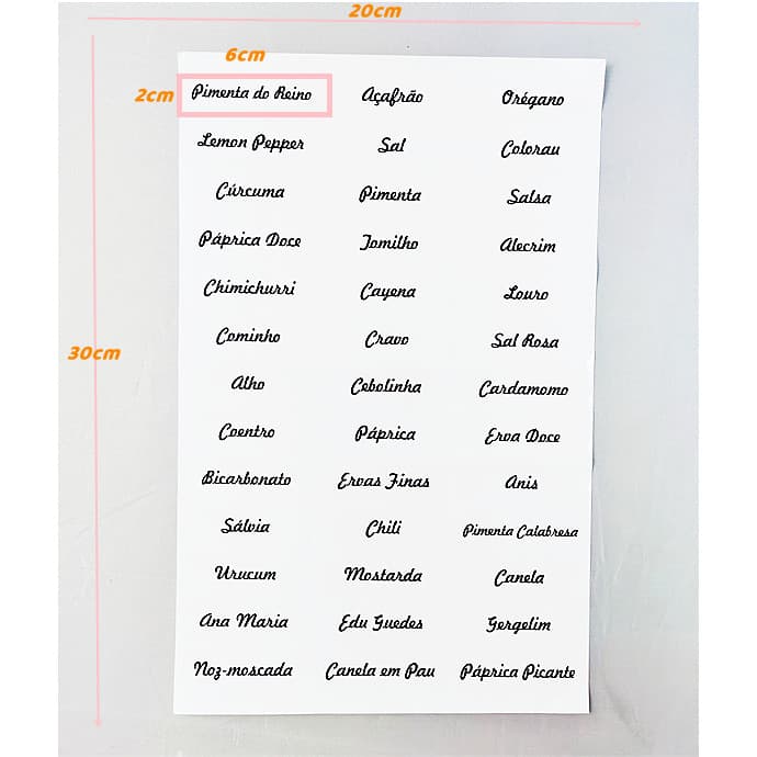 Kit 273 Etiquetas Transparentes Para Potes De Especiarias , Personalizadas Promoção De Cozinha De Sua Festa